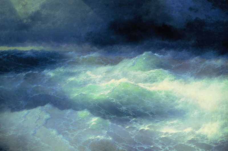 Parmi les vagues d'Ivan Aivazovsky